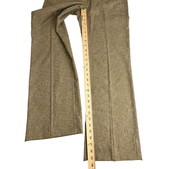 Cabi Womens Tan Spotted Mid Rise Wide‎ Leg Dress Pants 4 Style 377 - Picture 7 of 10